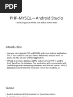 PHP MYSQL-Android Studio