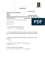 SMU - MCA NEW FALL 2010 - Discrete Mathematics (MC0063) - SEM - 1 - ASSIGNMENTS - Set1