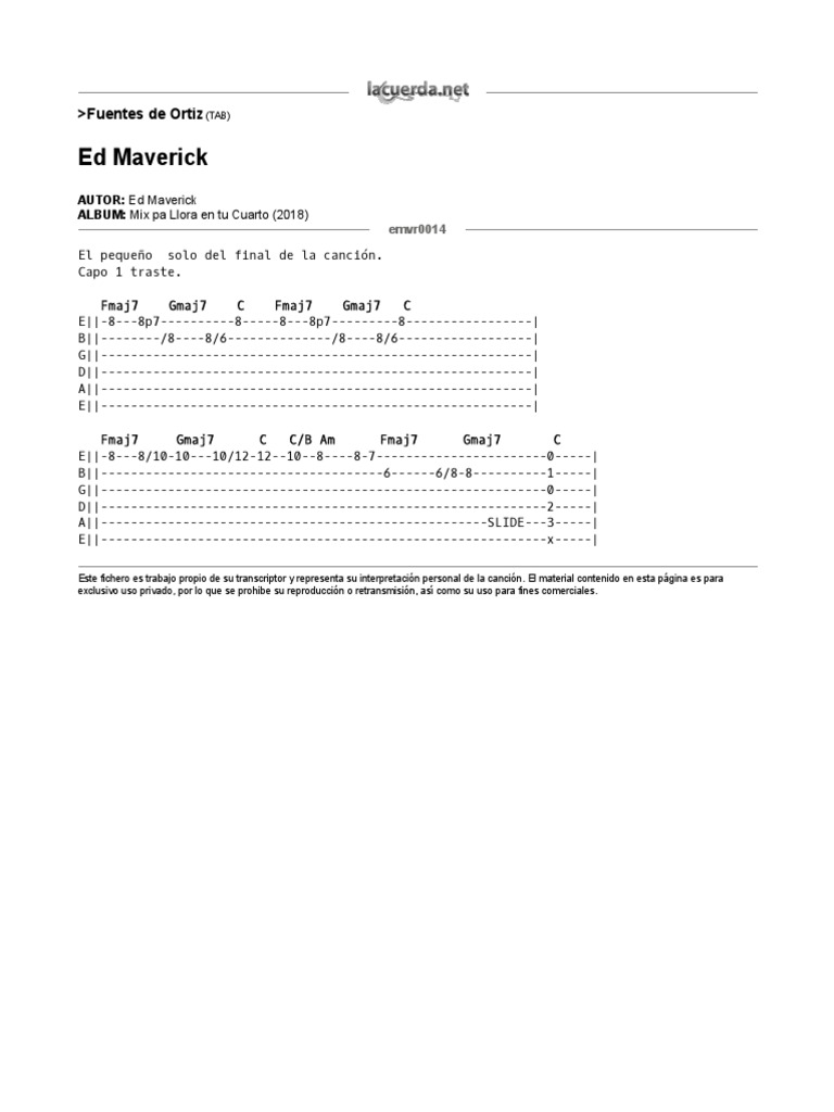 Acordes Ed Maverick | PDF