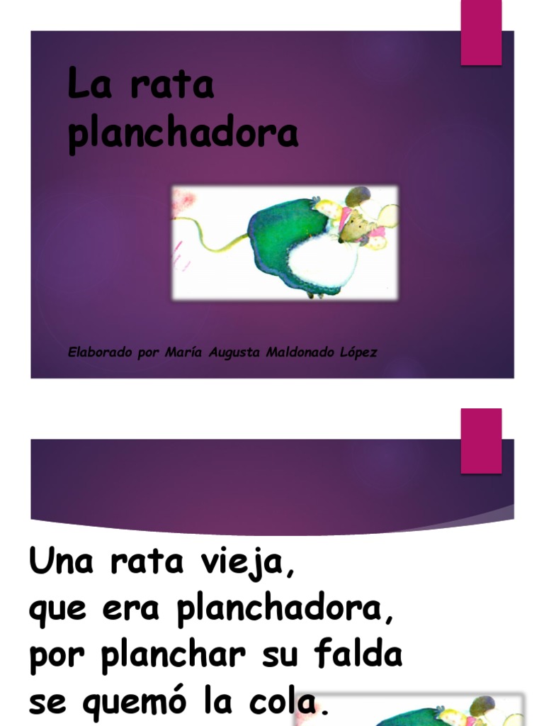 La Rata Planchadora: Cuento Infantil | PDF | Hogar, jardinería y bricolaje