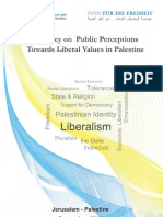 Opinion Poll " Public Perceptions Towards Liberal Values in Palestine"