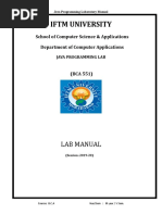 BCA Lab Manual 2019-20 Final