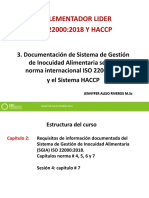 ISO 22000 y HACCP: Documentación del Sistema de Gestión de Inocuidad Alimentaria