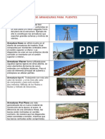 TIPOS DE ARMADURAS PARA PUENTES y TECHOS