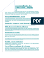 Pengertian Fenomena Sosial Dan Contohnya Di Masyarakat Lengkap Dds Diskusi 1