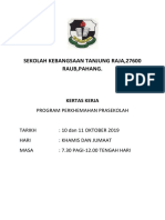 Kertas Kerja Perkhemahan Pra 2019