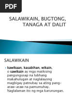 Salawikain, Bugtong, Tanaga at Dalit