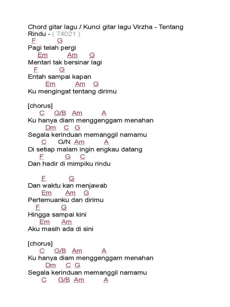 Chord Gitar Lagu | PDF