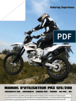 AJP MOTOS -  PR3 Manuel D'Utilisateur