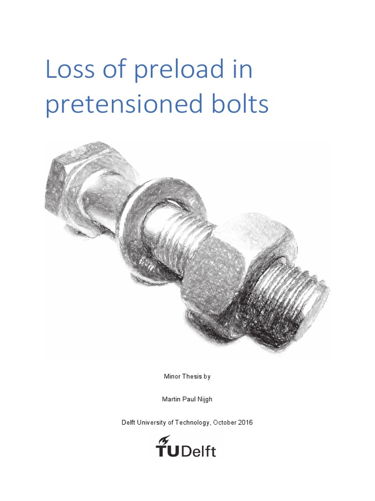 Preload in Bolted Joints PDF Nut (Hardware) Screw