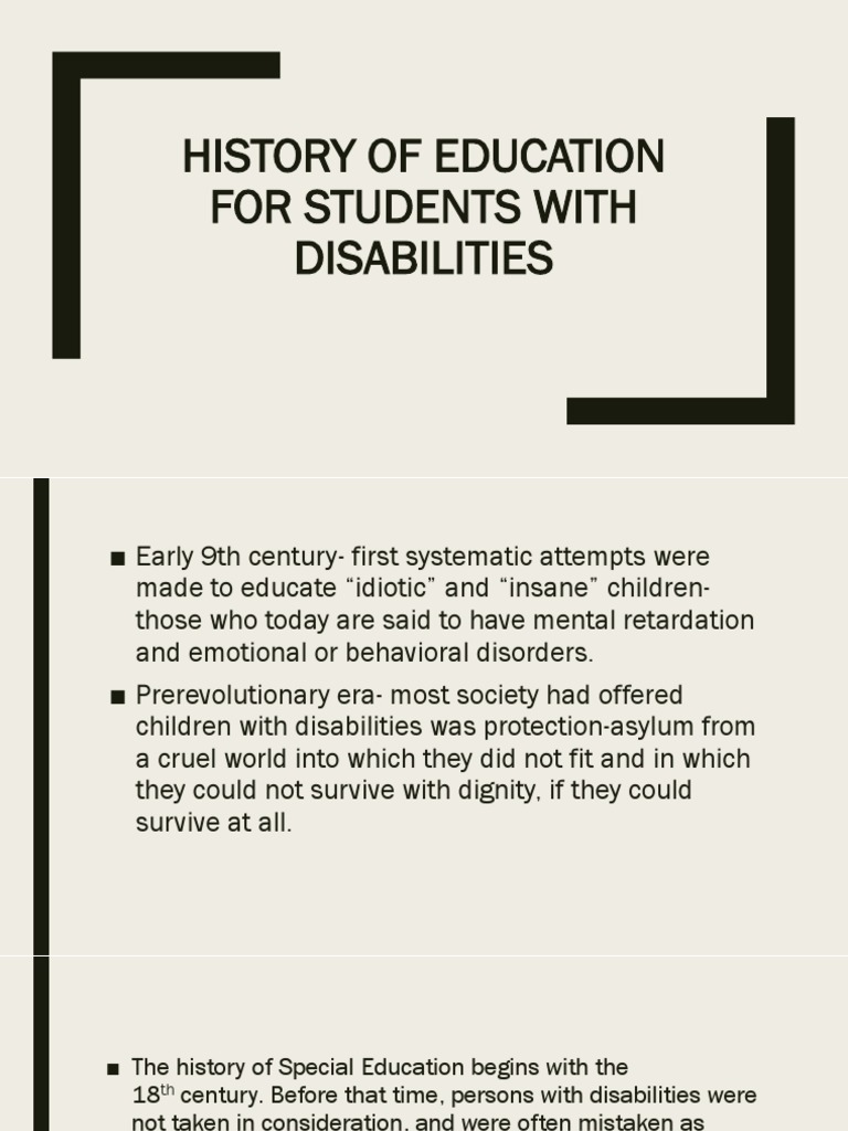 History of Special Education in the Philippines | PDF | Metro Manila ...