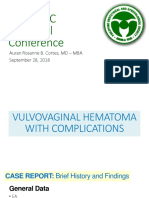 Vulvovaginal Hematoma With Complications