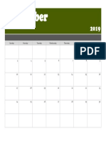 November Format Kalender
