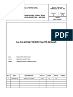 Calculation Fire Water Demand.