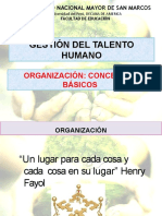 ORGANIZACIÓN CONCEPTOS BÁSICOS