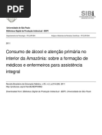 Consumo de álcool e atenção primária no interior da Amazônia