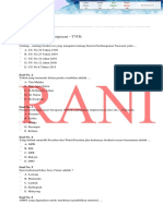 Soal Dan Jawaban SKD TWK, Tiu TKP 2020 PDF
