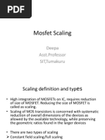 Second Order Effects in Mosfets | PDF | Mosfet | Field Effect Transistor
