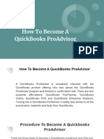 Become A QuickBooks ProAdvisor