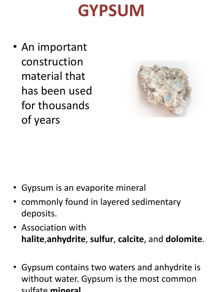 Gypsum PDF Gypsum Asbestos