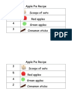 recipe sheets