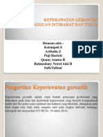 Gangguan Istirahat Dan Tidur (Gerontik, SMTR 7) (Revisi)