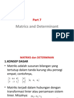 Part 7 (Matrics and Determinant)
