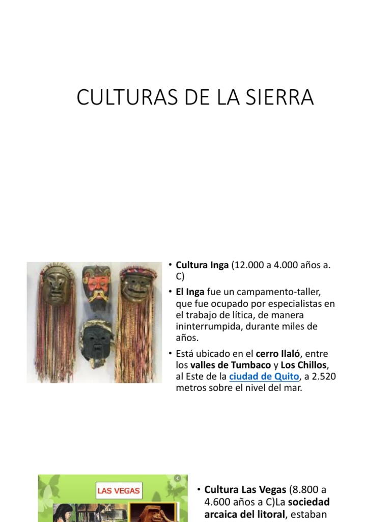 Culturas Ecuador Era Precolombina Andes