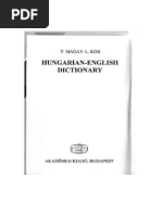 Pocket Hungarian English Dictionary