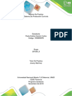 Informe de Practica de Sistema de Produccion Cunicola.