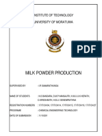 Milk Powder Production Mini Project