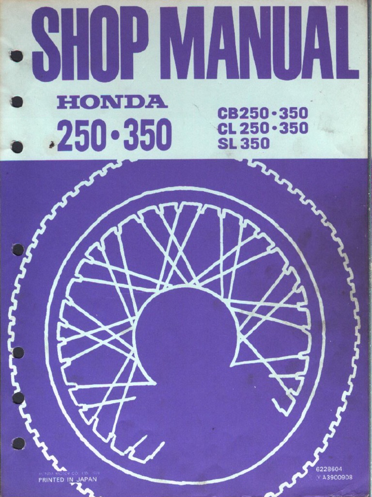 Honda CB, CL, SL 250-350 PDF | PDF