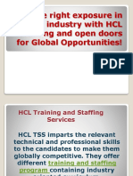 Gain The Right Exposure in The IT Industry With HCL Training and Open Doors For Global Opportunities!