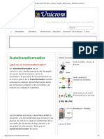 Autotransformador Elevador y Reductor. Ventajas. Aplicaciones - Electrónica Unicrom