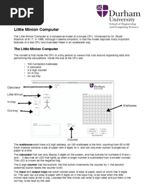 Little Minion Computer Notes (Student Copy)