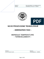 Seminarski Rad - Merenje Temperature