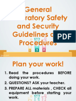 General Laboratory Safety and Security Guidelines and Procedures