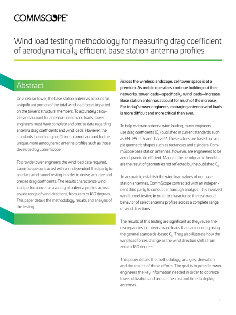 Wind Load Testing For Aerodynamically Efficient BSA WP-112534-En | PDF ...