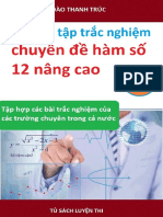 572 Bai Tap Trac Nghiem Chuyen de Ham So 12 Nang Cao Co Dap An Dao Thanh Truc PDF