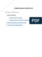 Materi Lomba Bahasa Inggris 2019 PDF