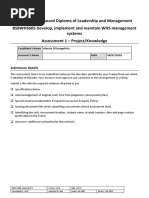 BSBWHS605 Assessment 