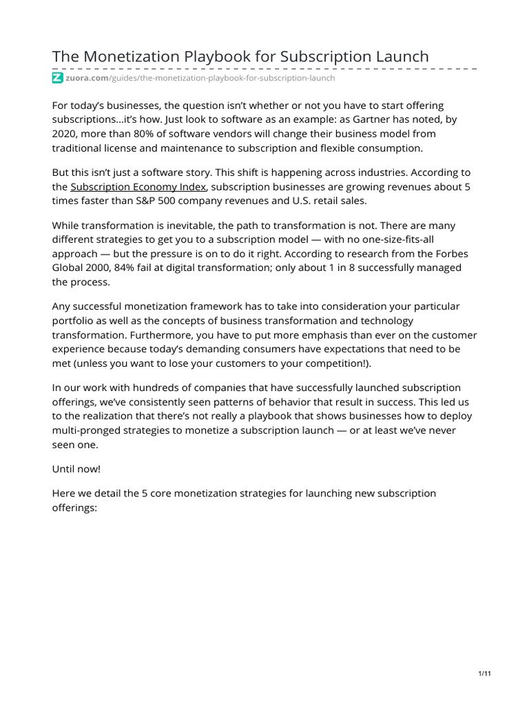Zuora | PDF | Subscription Business Model | Mergers And Acquisitions