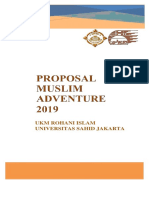 Proposal Muslim Adventure 2019