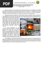 DRR - Unit 1 - Disasters, Disaster Risk and Hazards