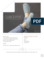 Cloud Slippers Knitting Pattern