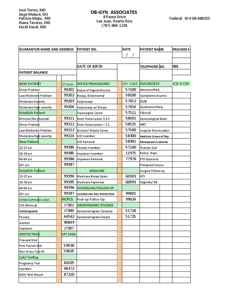 OB-GYN Services and Procedures Guide | PDF | Gynaecology | Human ...