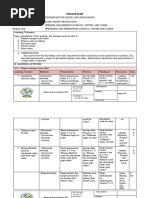 Session Plan
