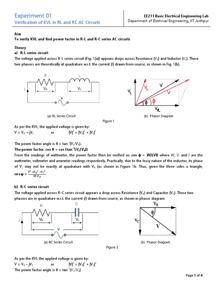 Basic Electrical Lab Manual Series And Parallel Circuits Electrical Network