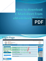E Marksheet PDF