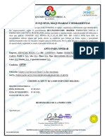 Certificado - HORQUILLAS SERVICIOS POLEO - AGOSTO2019 PDF
